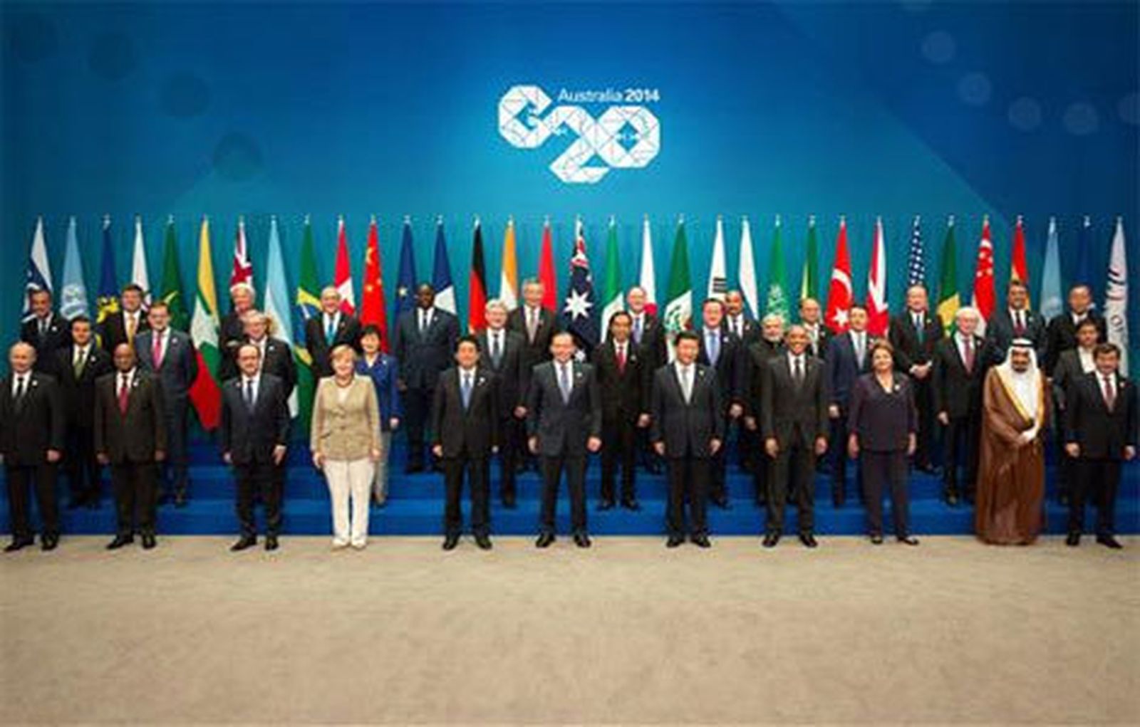 Foto de familia de la cumbre del G20