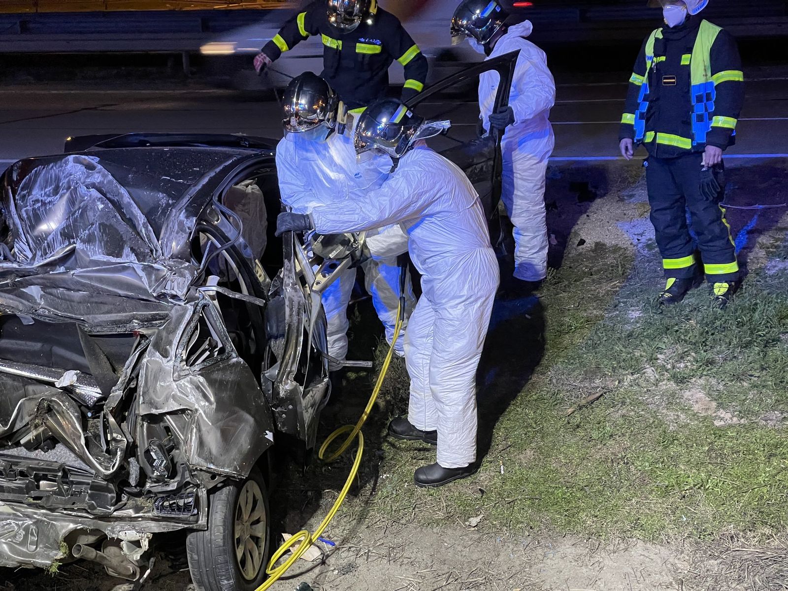 Accidente en la M-50, a la altura de Getafe