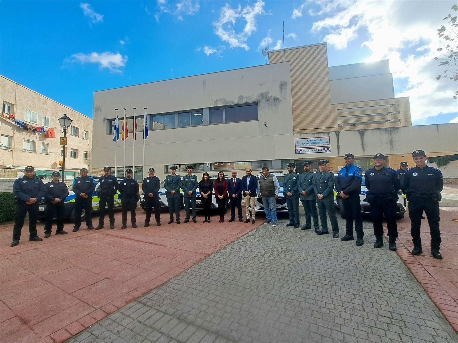 Presentación de la agrupación de policías locales de Manzanares, Guadalix, Soto y Miraflores