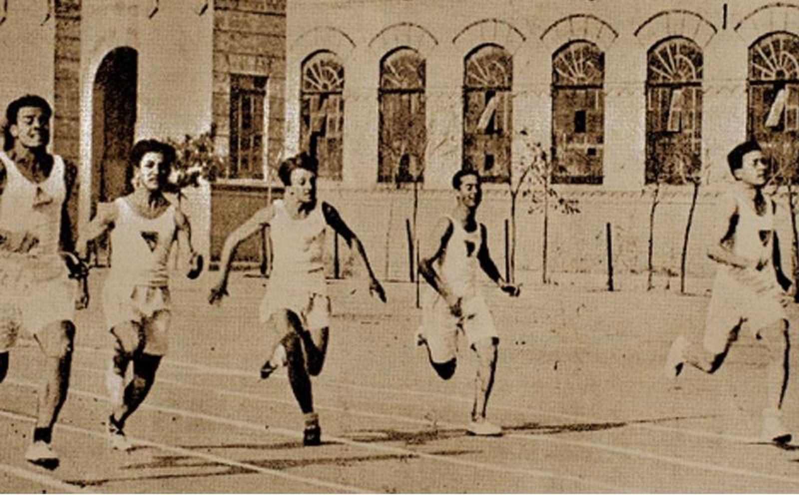 Participantes en la primera edición de la carrera de la Residencia de Estudiantes, en 1925