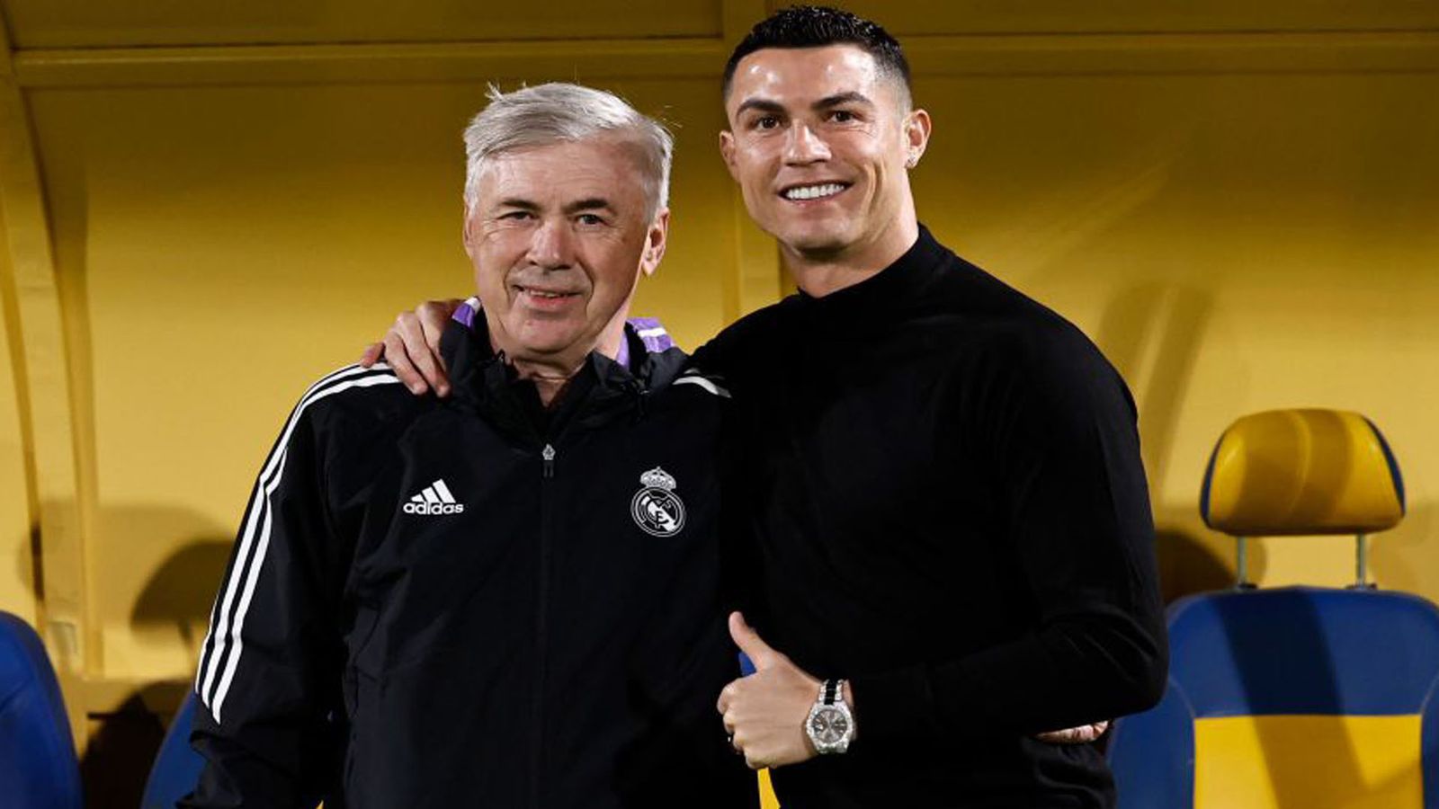 Cristiano Ronaldo visita  al Real Madrid en Riad