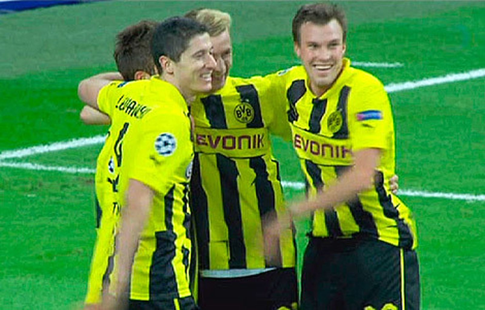 Real Madrid Borussia Dortmund Alemanes celebran