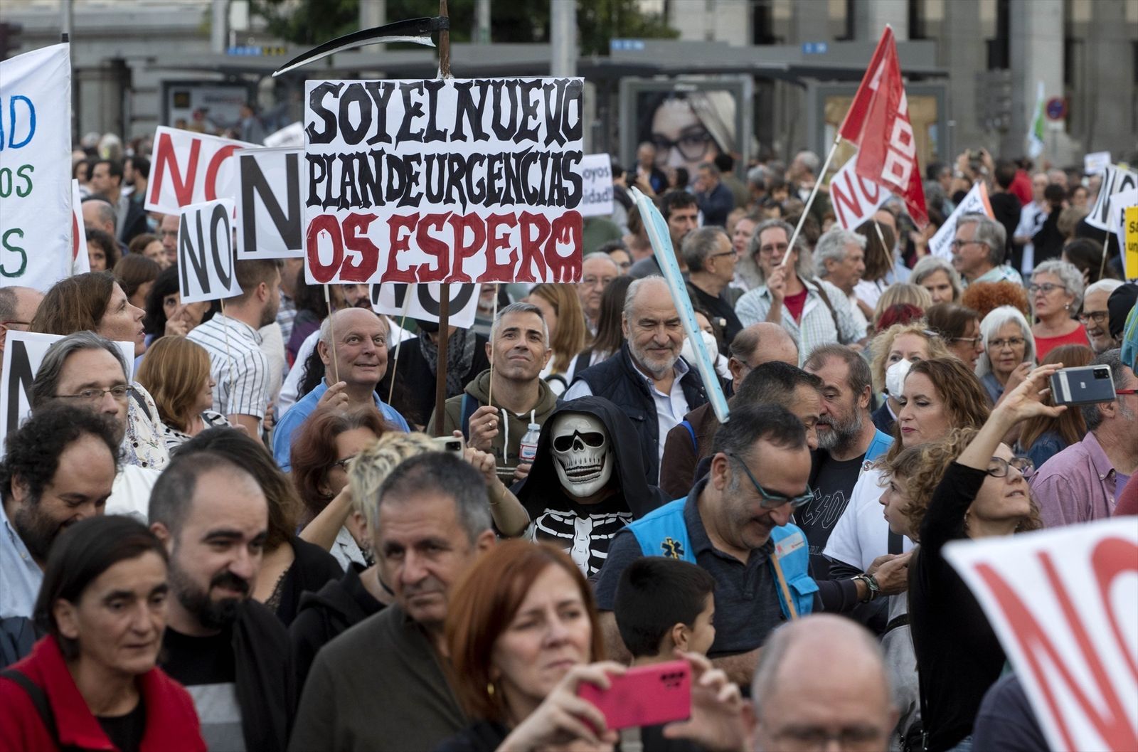 Manifestación del pasado 22 de octubre por la Sanidad pública