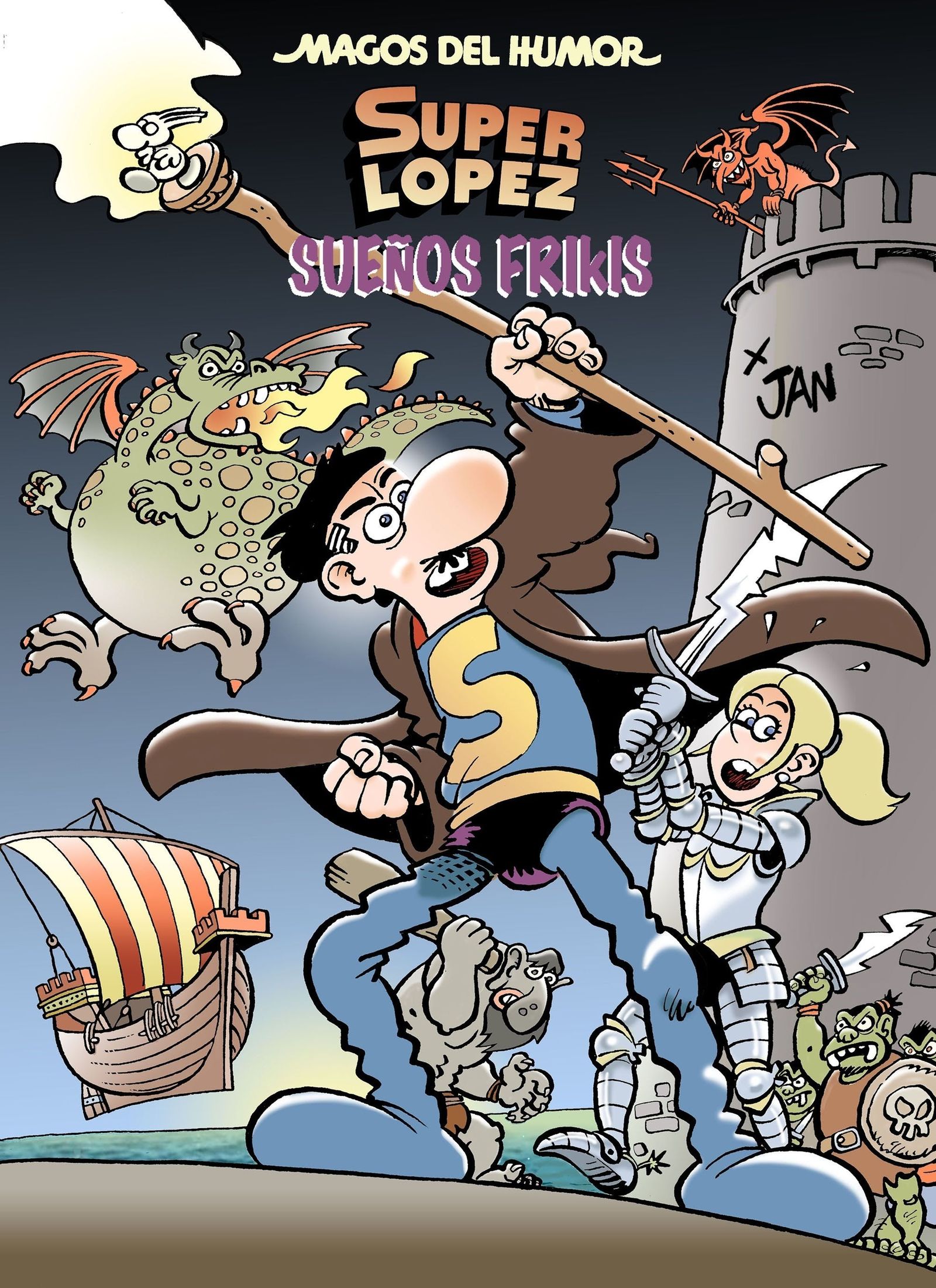 Última viñeta Superlópez