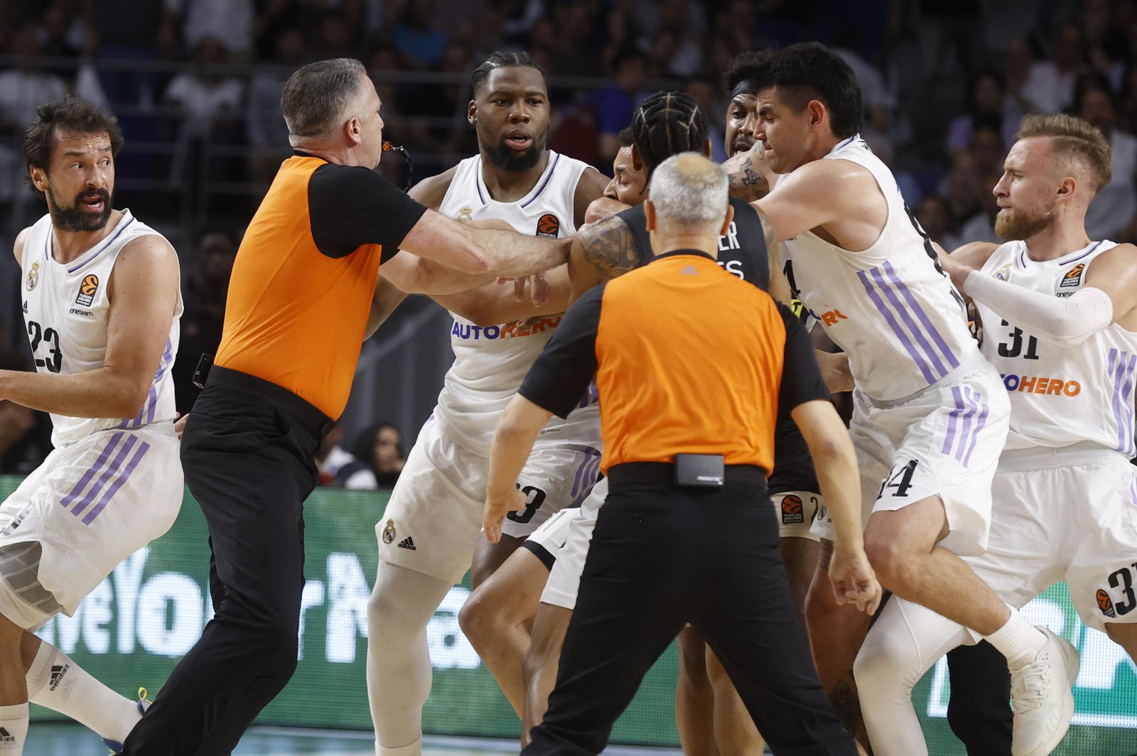 Pelea en el Real Madrid - Partizán