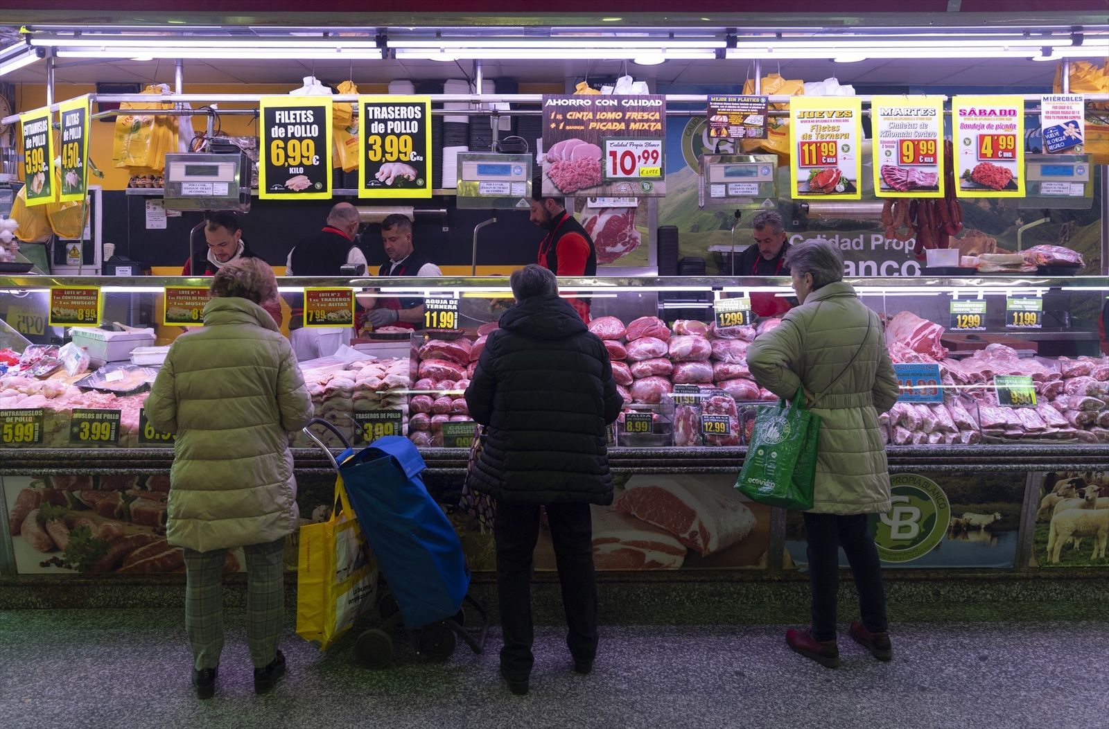 Carnicería de un mercado
