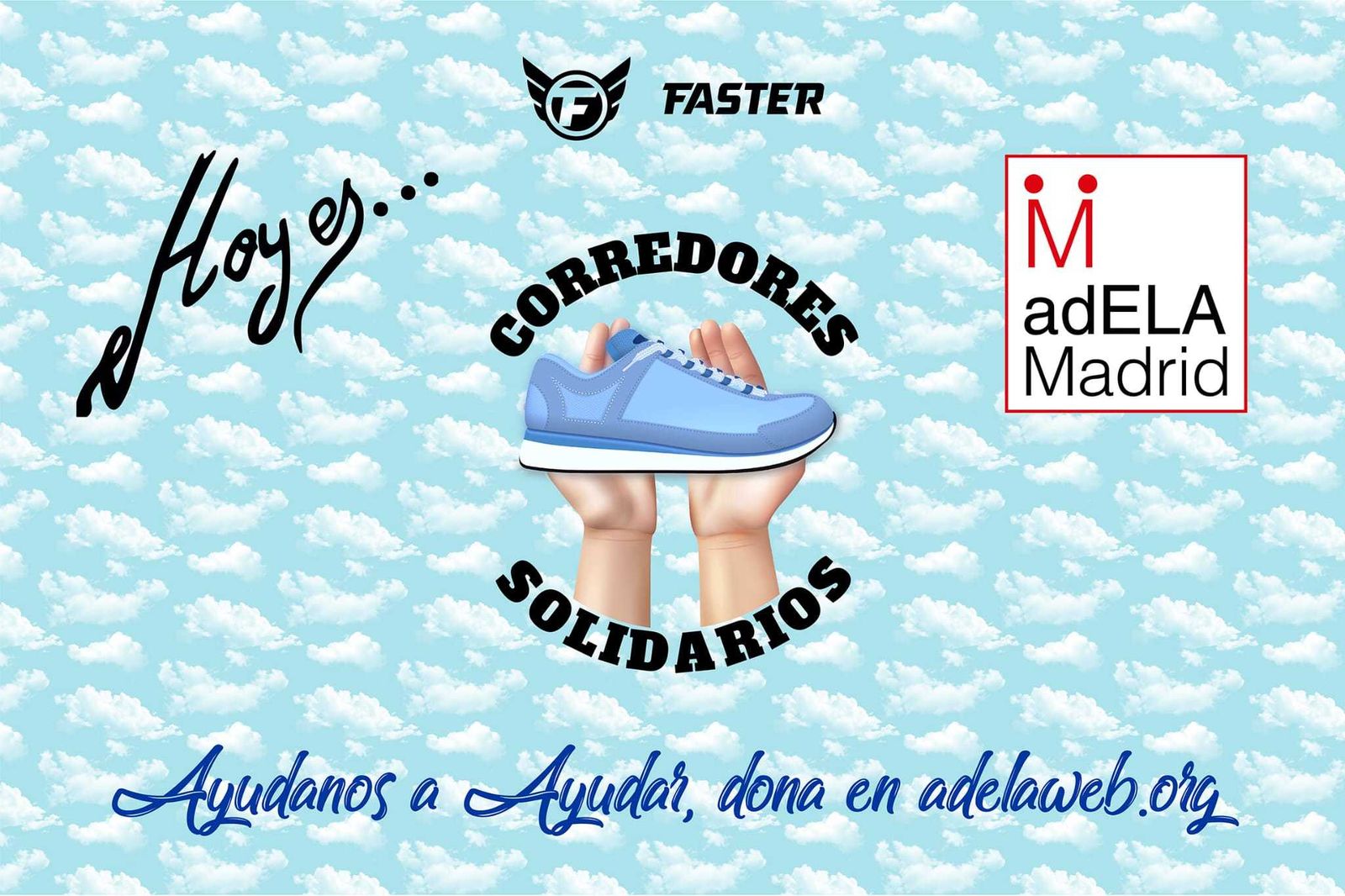 Cartel de la iniciativa solidaria a favor de los enfermos de ELA