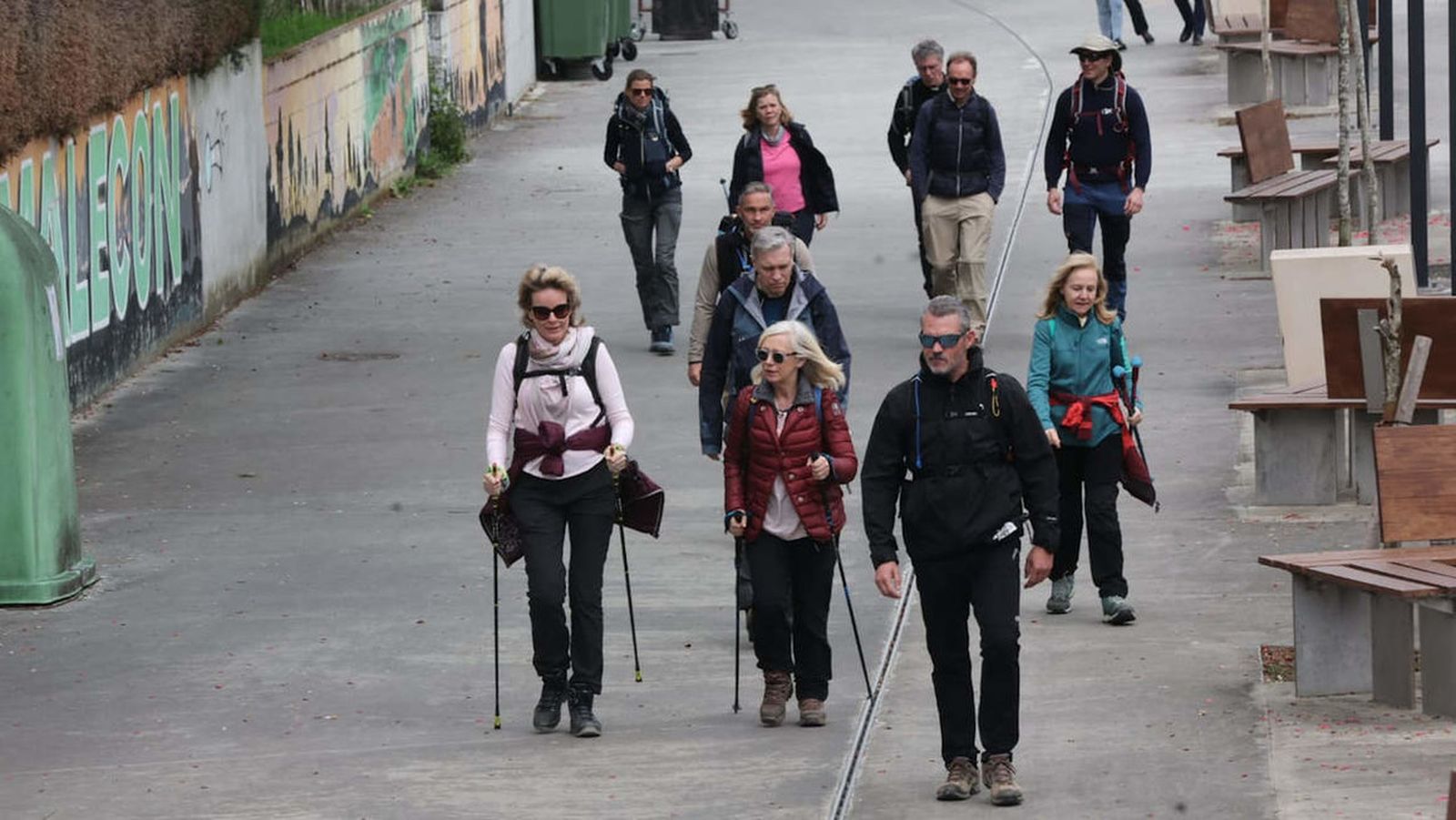 La familia real belga, en el Camino de Santiago