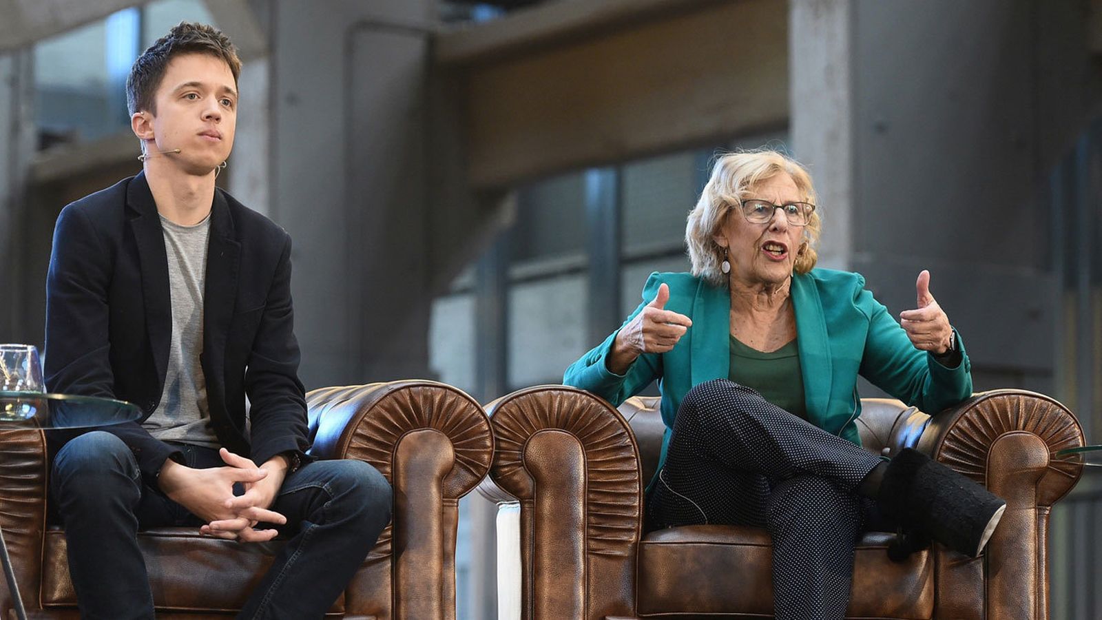 Manuela Carmena e Íñigo Errejón celebran su primer acto público juntos de Más Madrid