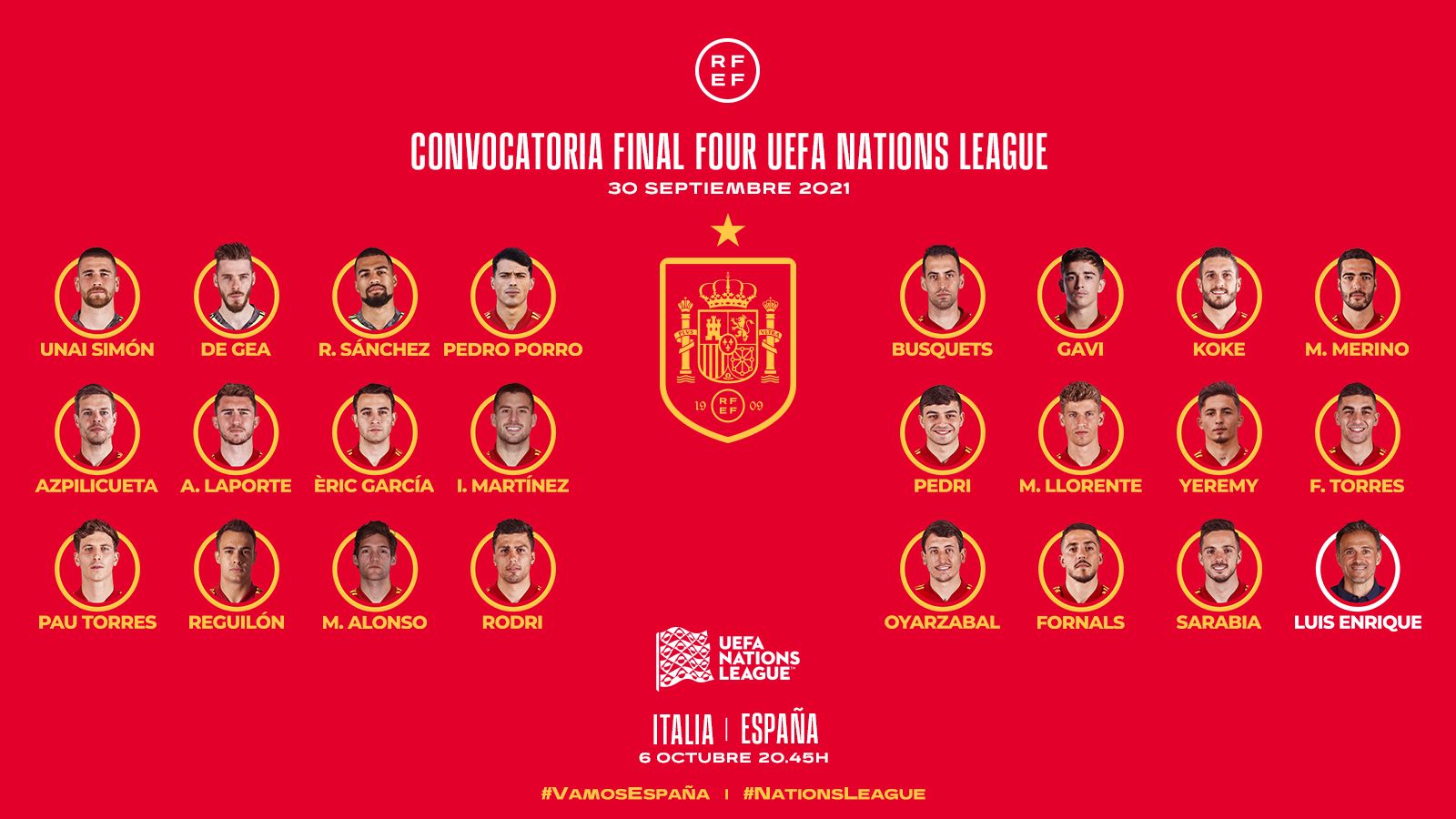 Convocatoria de Luis Enrique