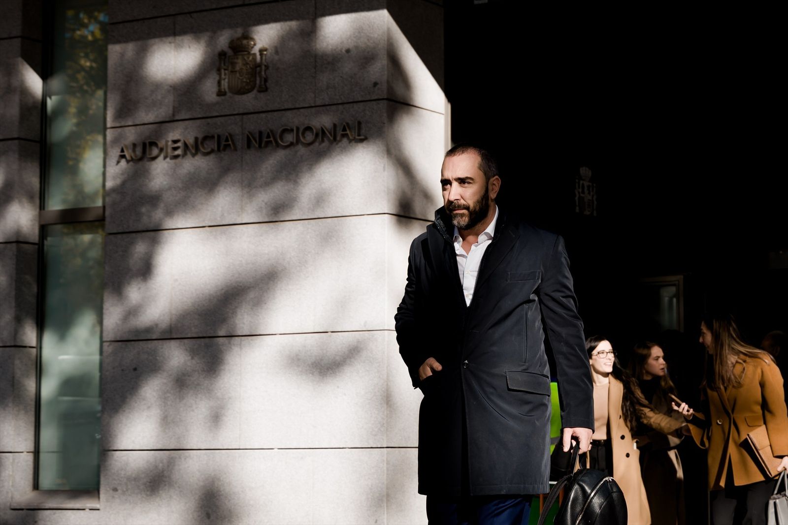 El empresario Víctor de Aldama a su llegada al interrogatorio del juez instructor del 'caso Koldo', en la Audiencia Naciona