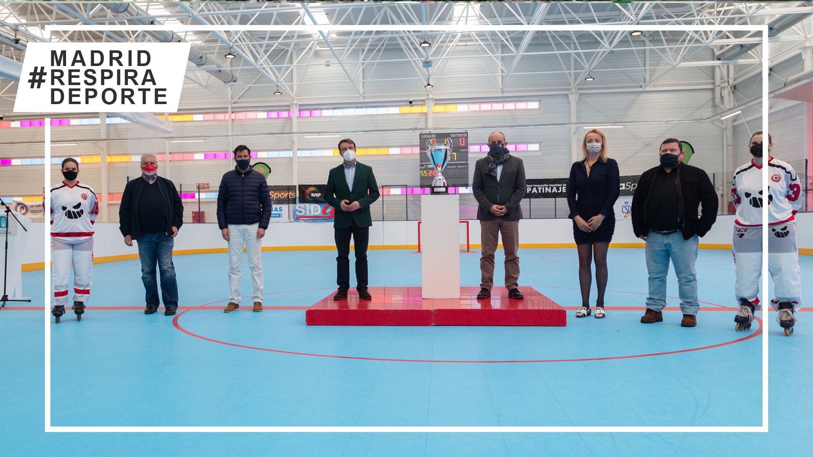 Presentación de la Copa de la Reina de hockey línea