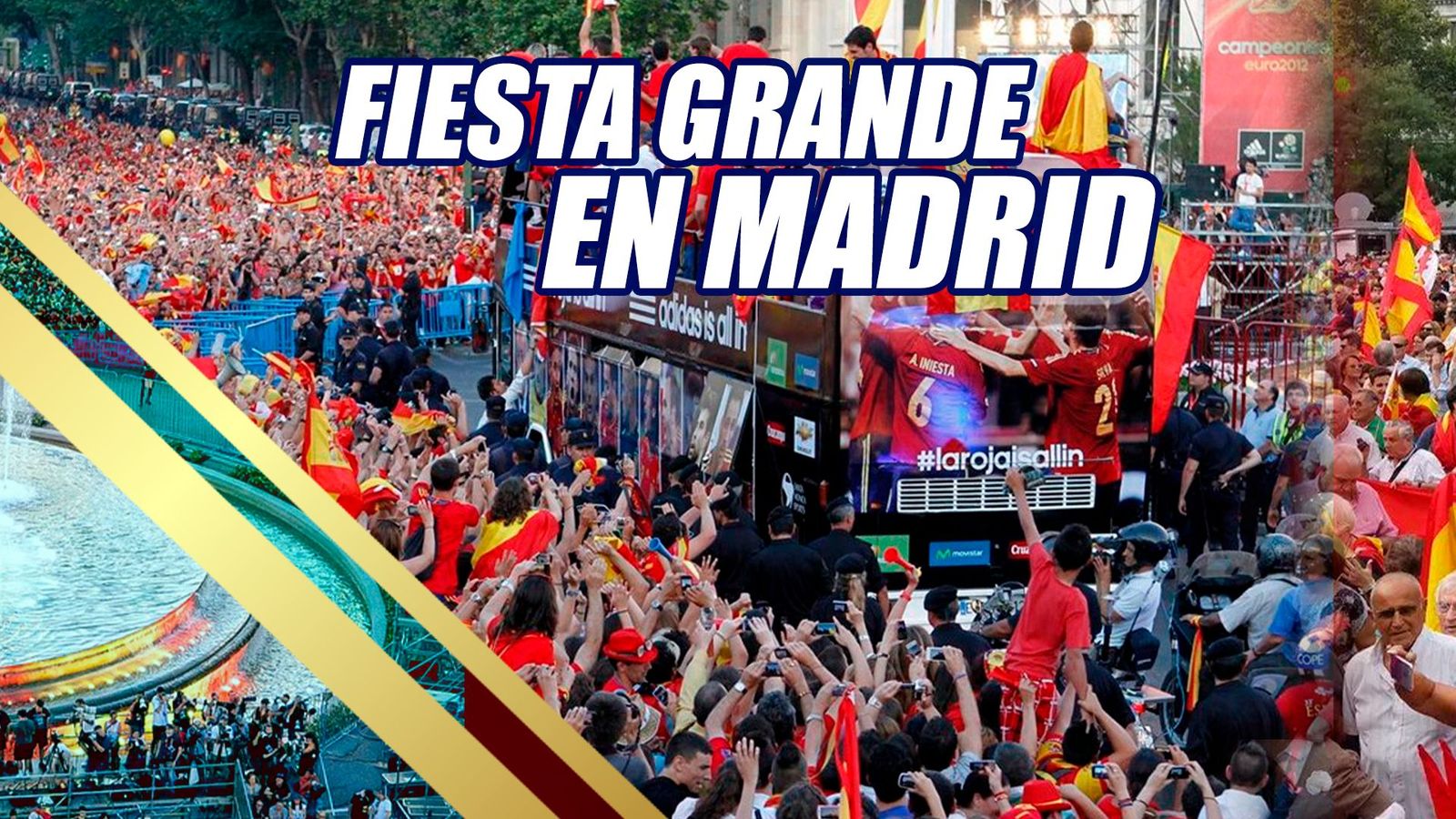 La fiesta de los bicampeones del mundo, en Telemadrid