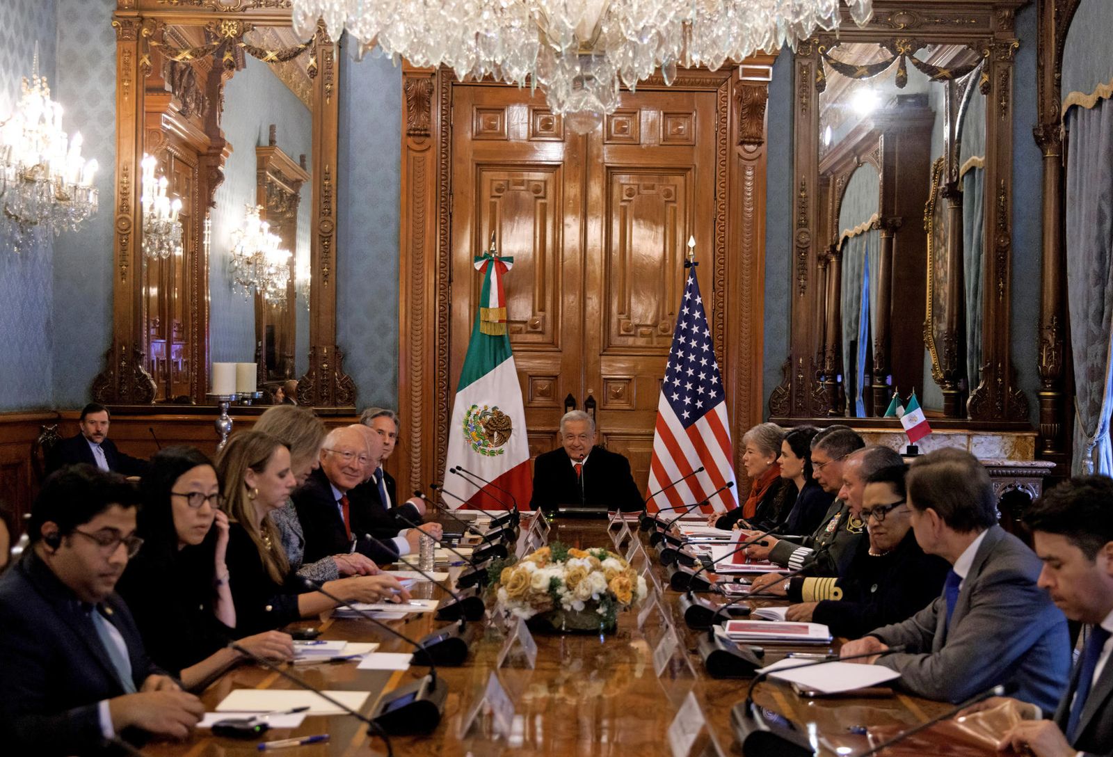 López Obrador y Blinken se reúnen en México