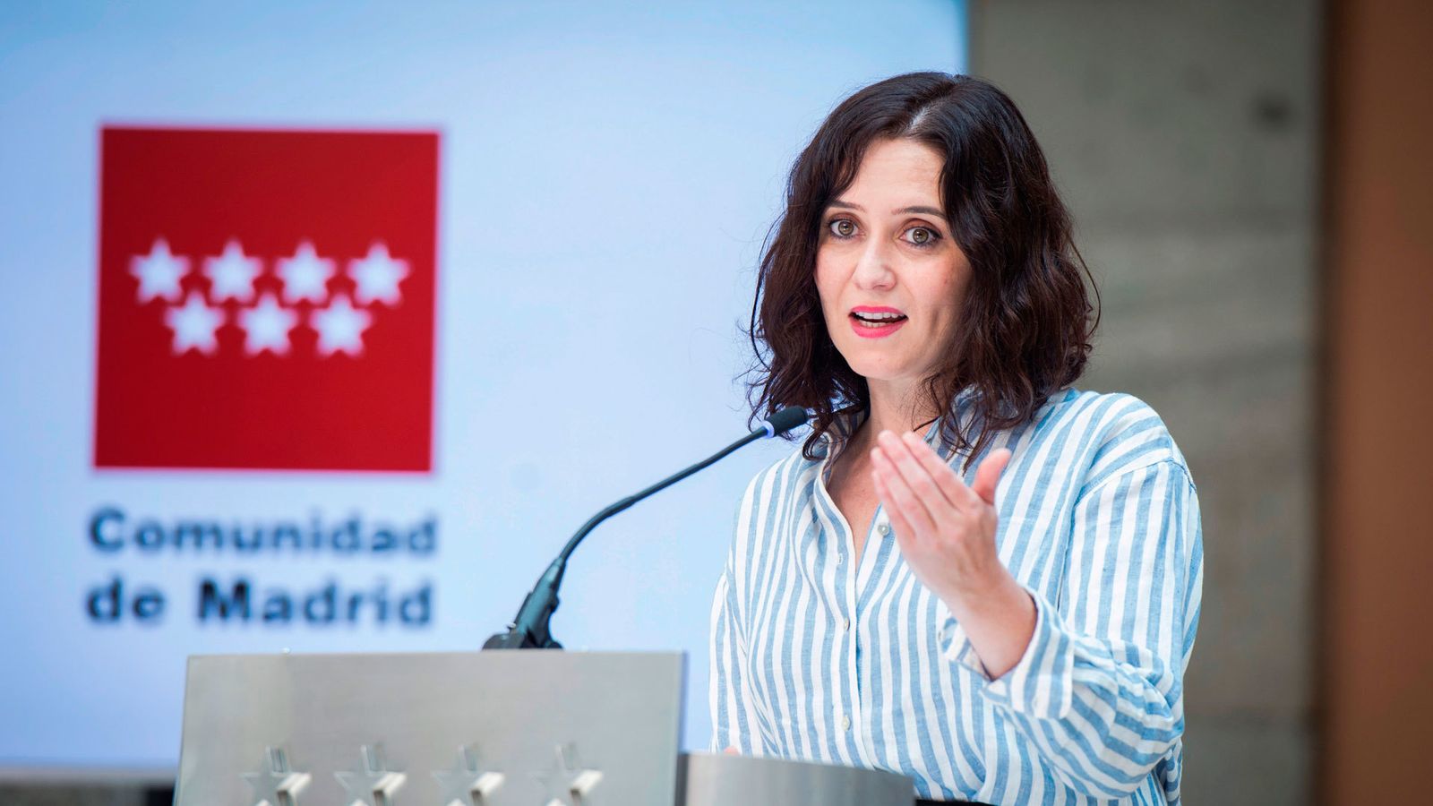 La presidenta en funciones de la Comunidad de Madrid, Isabel Díaz Ayuso