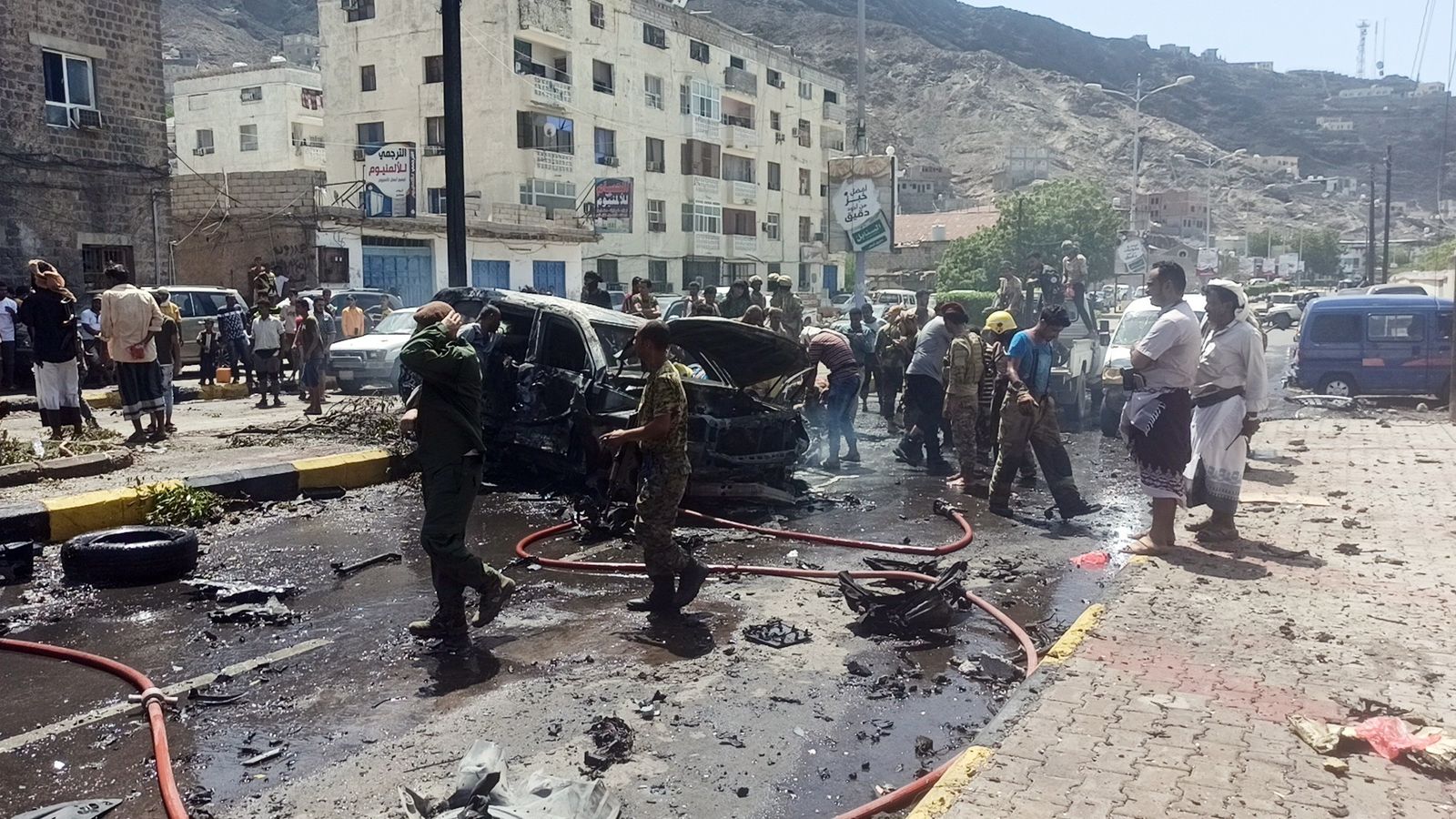 Imágenes del atentado en Yemen