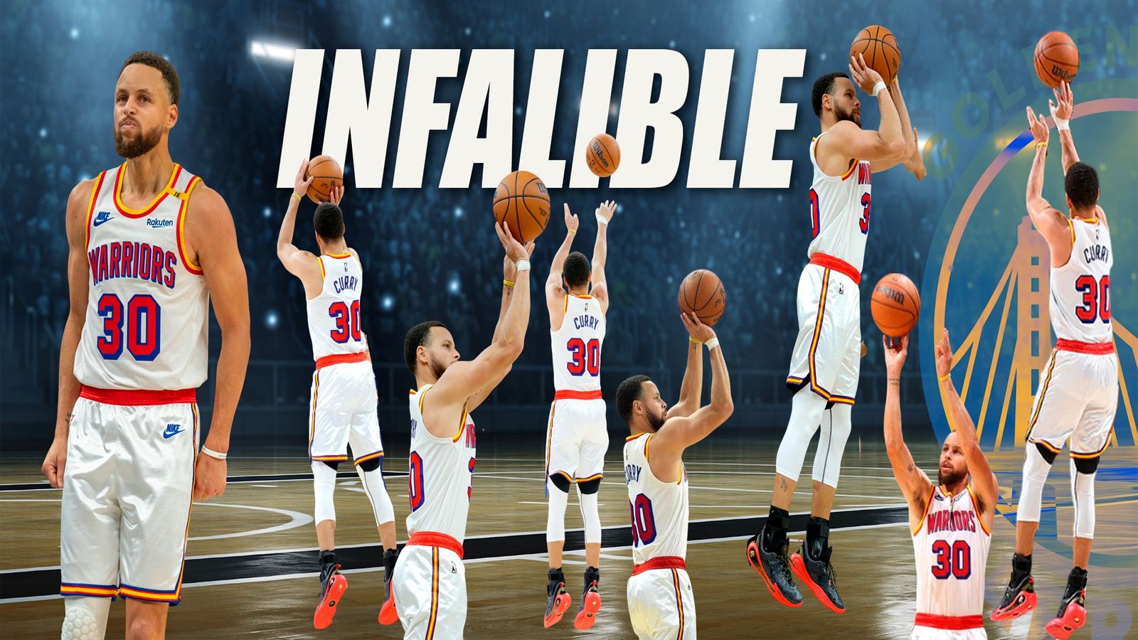 El 'show' de Steph Curry con 8 triples sin fallo