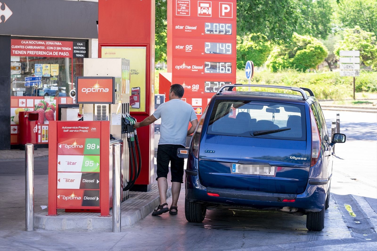 Subida de los precios de la gasolina