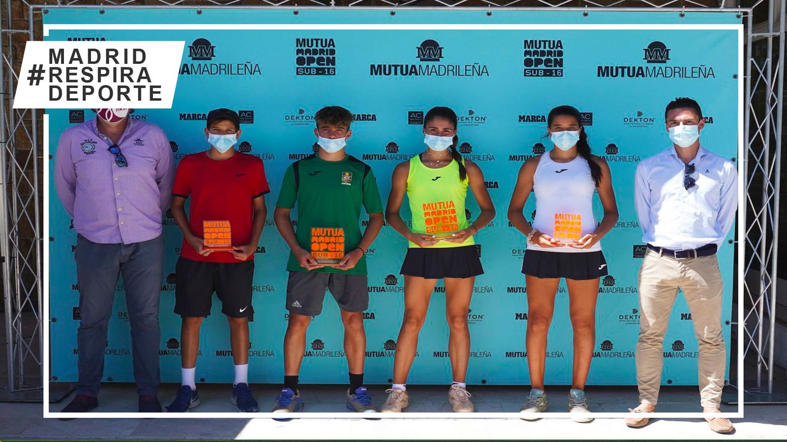Campeones y subcampeones del Mutua Madrid Open sub'16