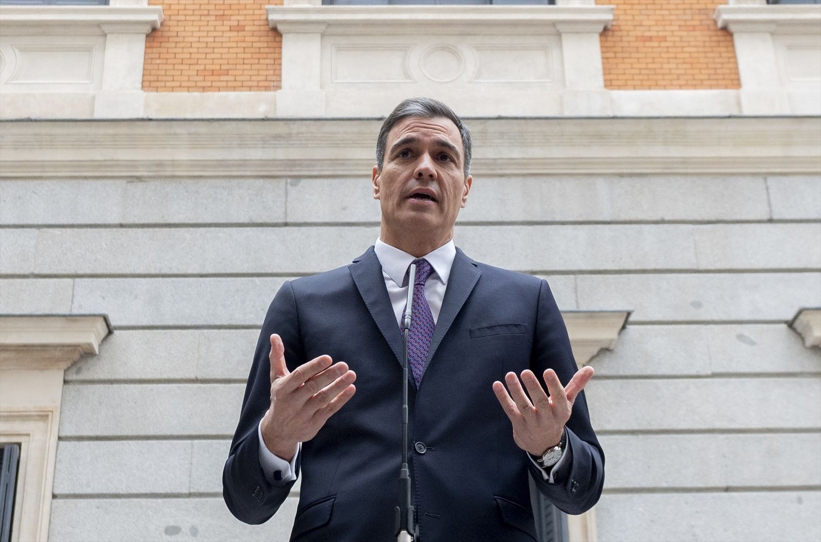 El presidente del Gobierno, Pedro Sánchez