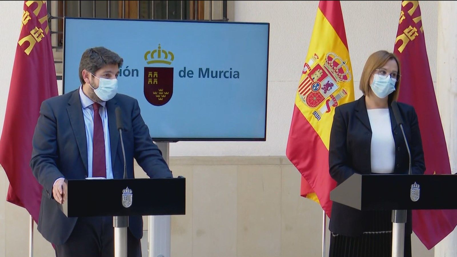 Revés de López Miras a la moción de censura en Murcia al incluir en su gobierno a tres diputados de Ciudadanos