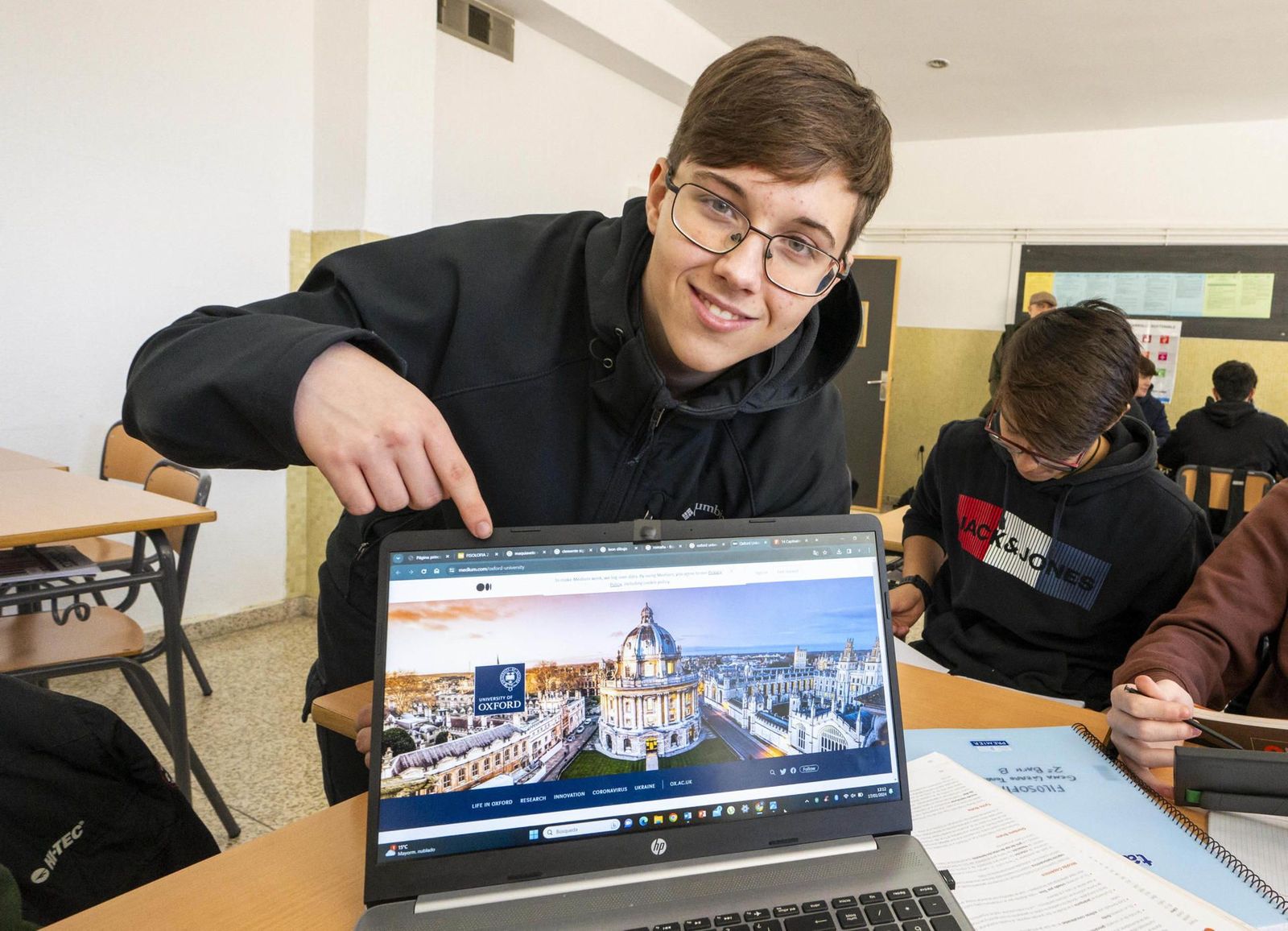 Un joven prodigio español de 15 años de edad, seleccionado por la Universidad de Oxford