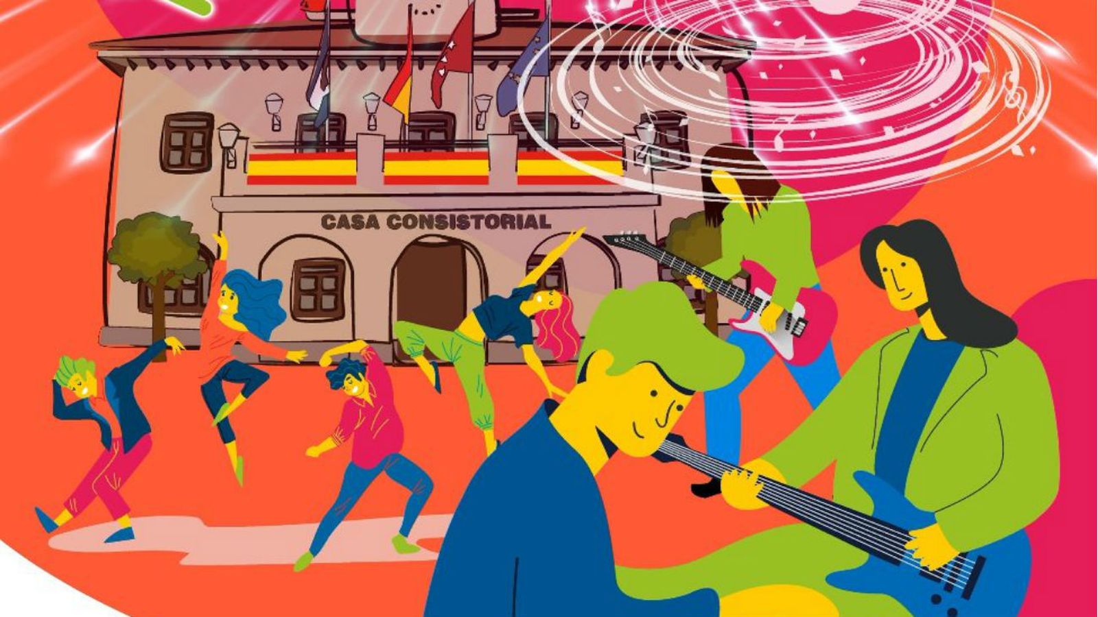 Cartel de las fiestas de Sevilla la Nueva