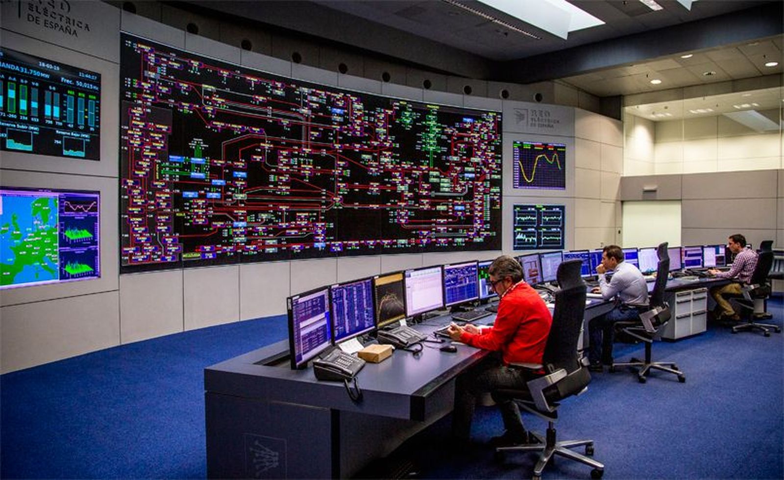Centro de control eléctrico de la Red Eléctrica Española
