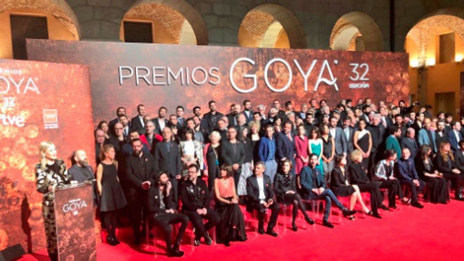 Cifuentes recibe a los nominados a los premios Goya
