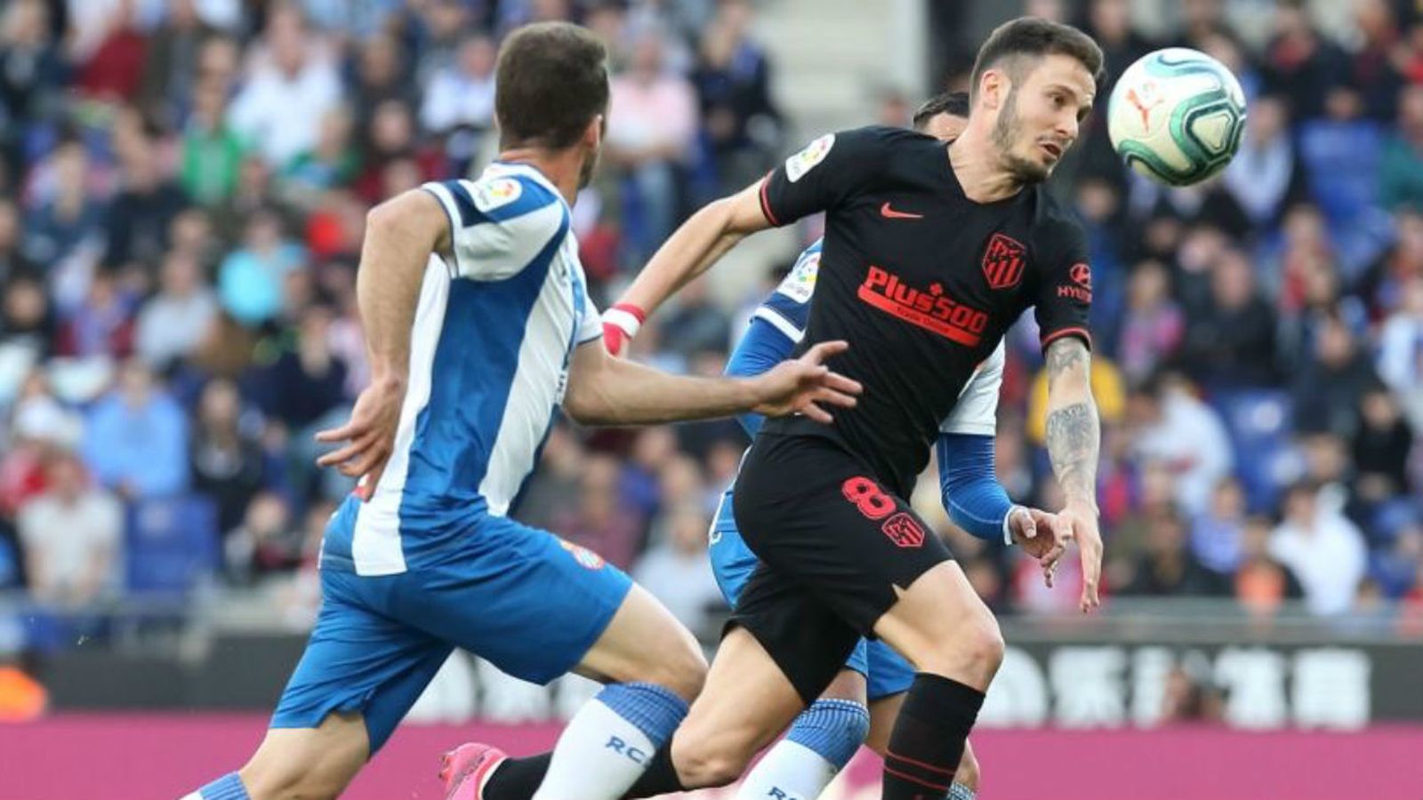 Saúl ante el Espanyol