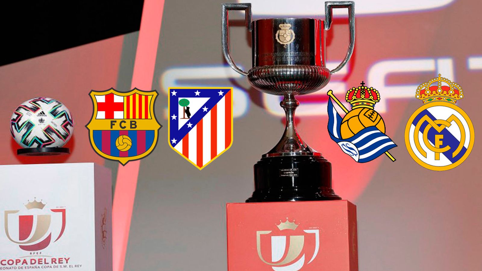 Barcelona-Atlético de Madrid y Real Sociedad-Real Madrid, semifinales de la Copa del Rey