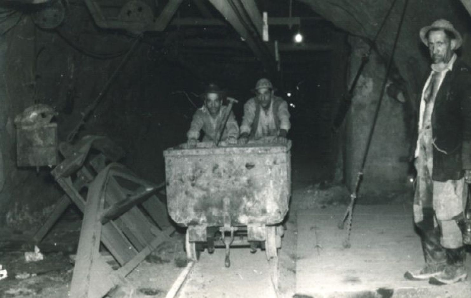 Interior de una mina en la comarca de Huelva