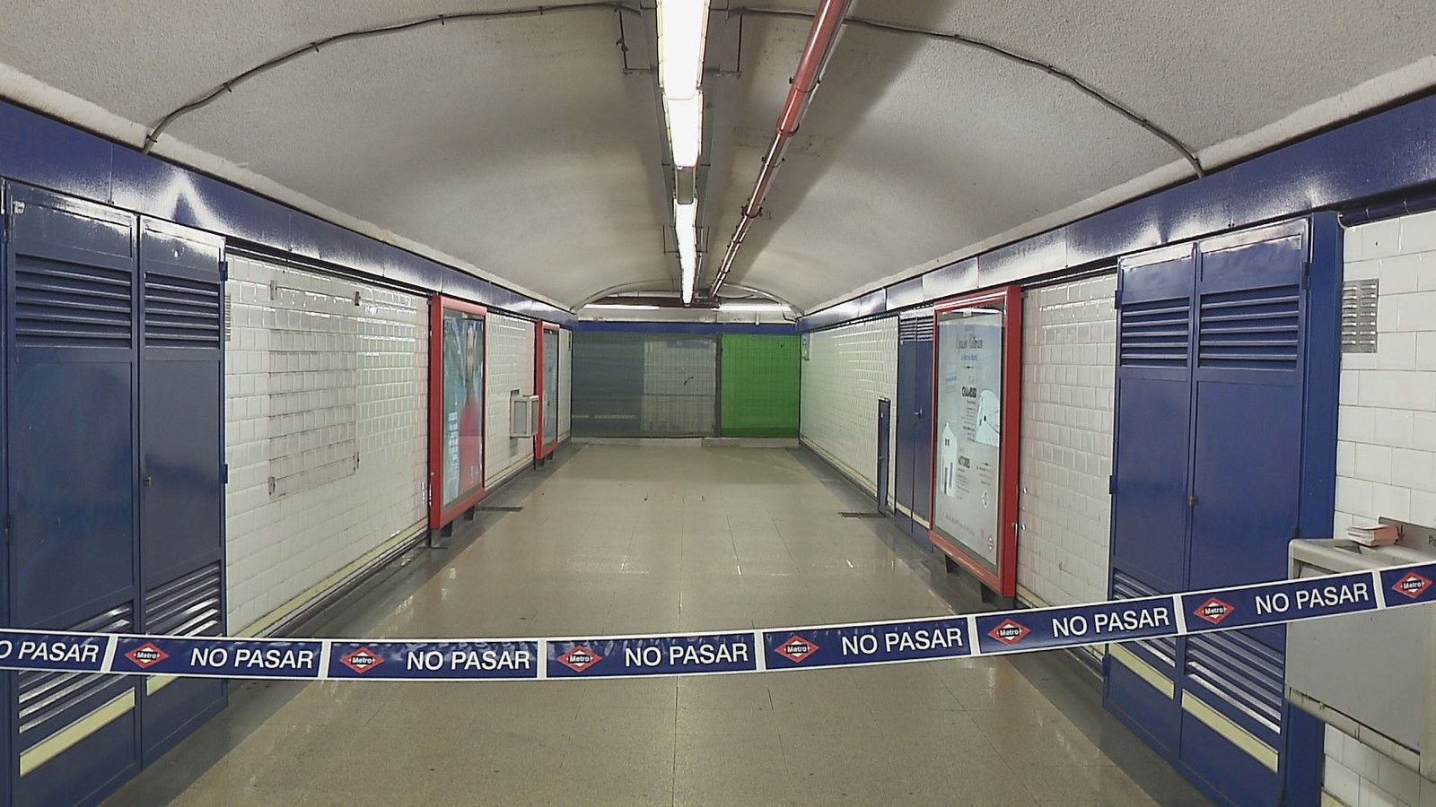 Detectado amianto en un sobretecho de la estación de Metro de Tribunal