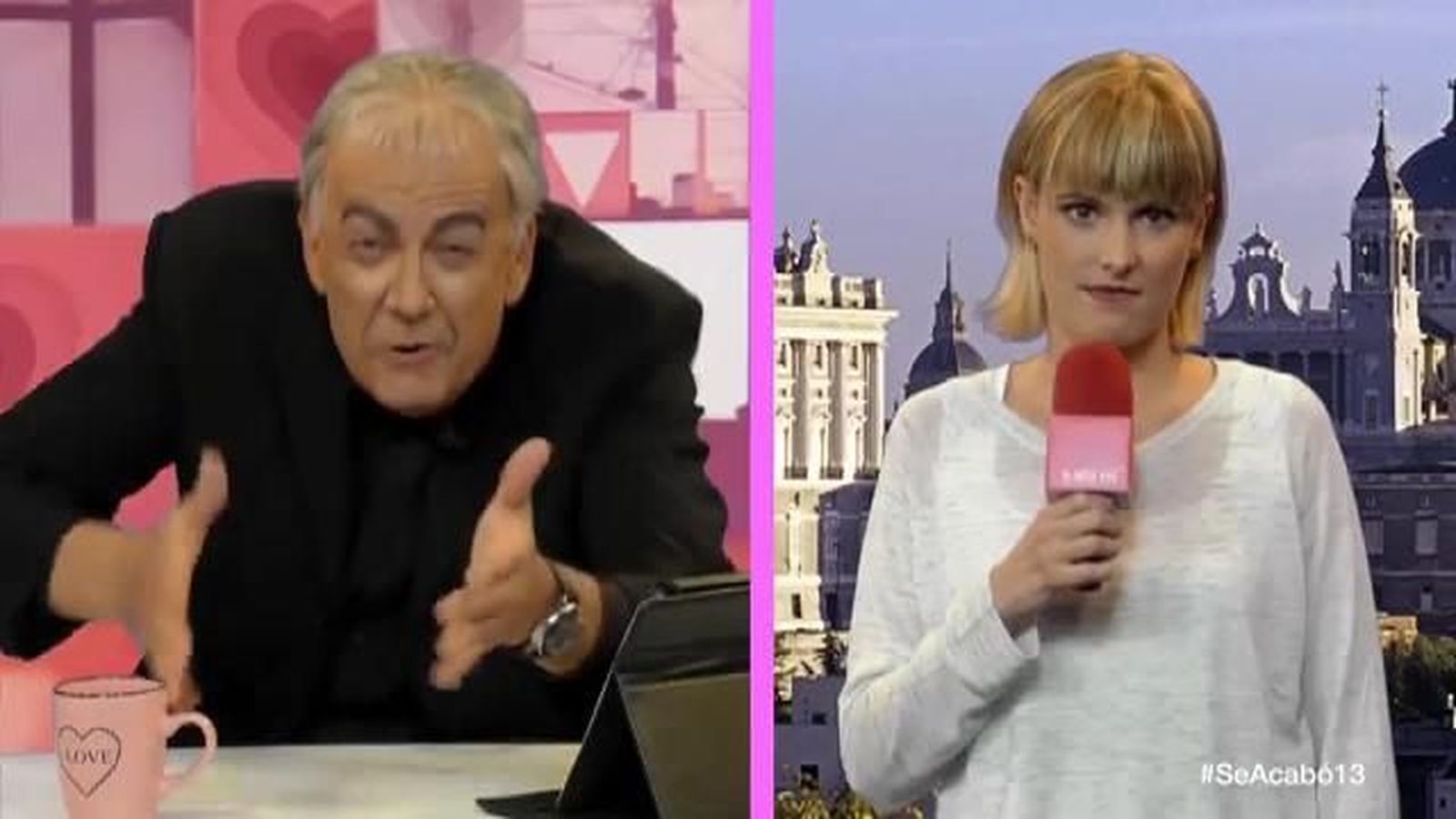 Ferreras se pone a comer kikos en pleno directo