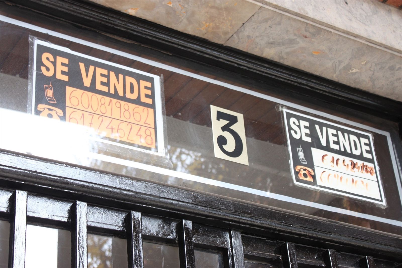 Cartel de una vivienda en venta