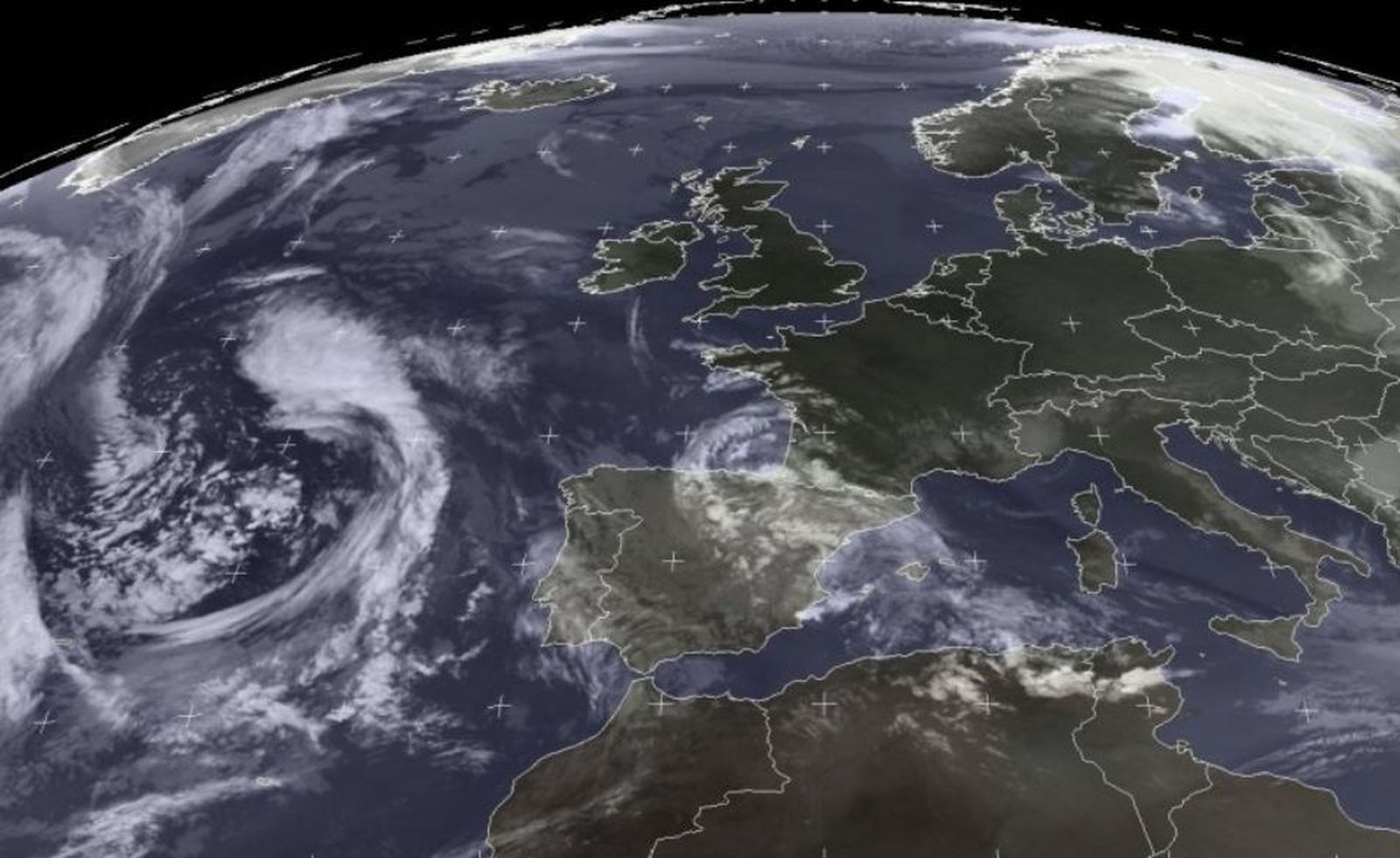 Imagen del Meteosat del 25 de marzo