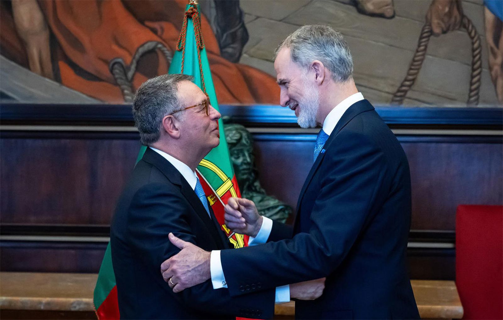 El rey Felipe VI asiste a la investidura del nuevo presidente de Portugal, António José Seguro
