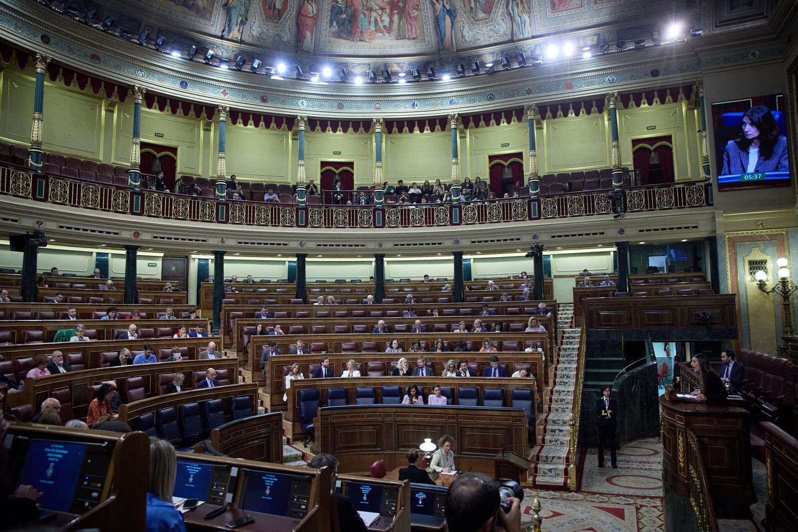 Vista general de una sesión plenaria en el Congreso de los Diputados