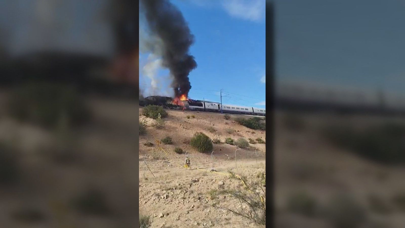 Caos en Atocha: un tren en llamas paraliza la alta velocidad entre Madrid y Barcelona