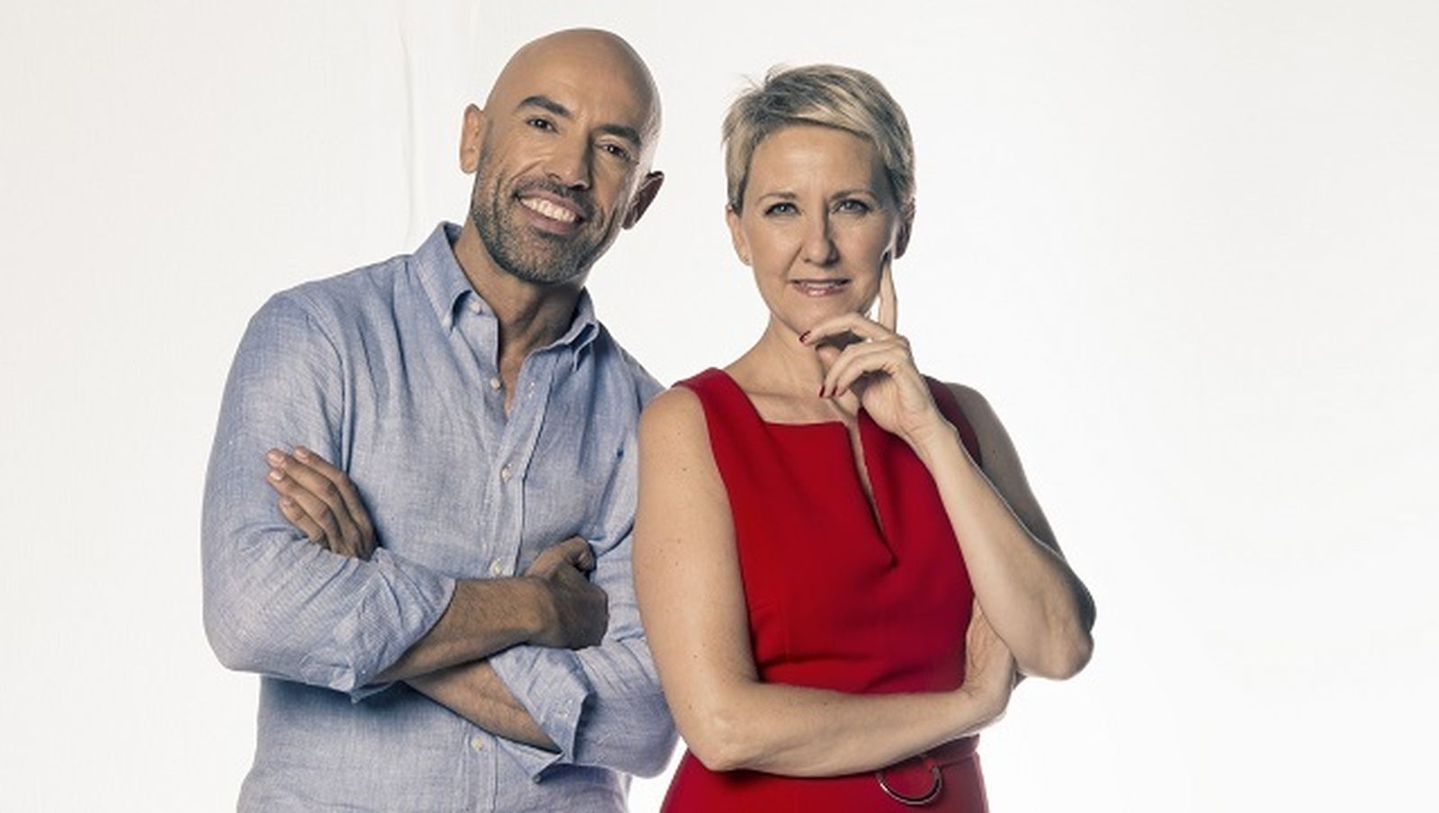 Inma Galván y Emilio Pineda, presentadores de MADRID DIRECTO