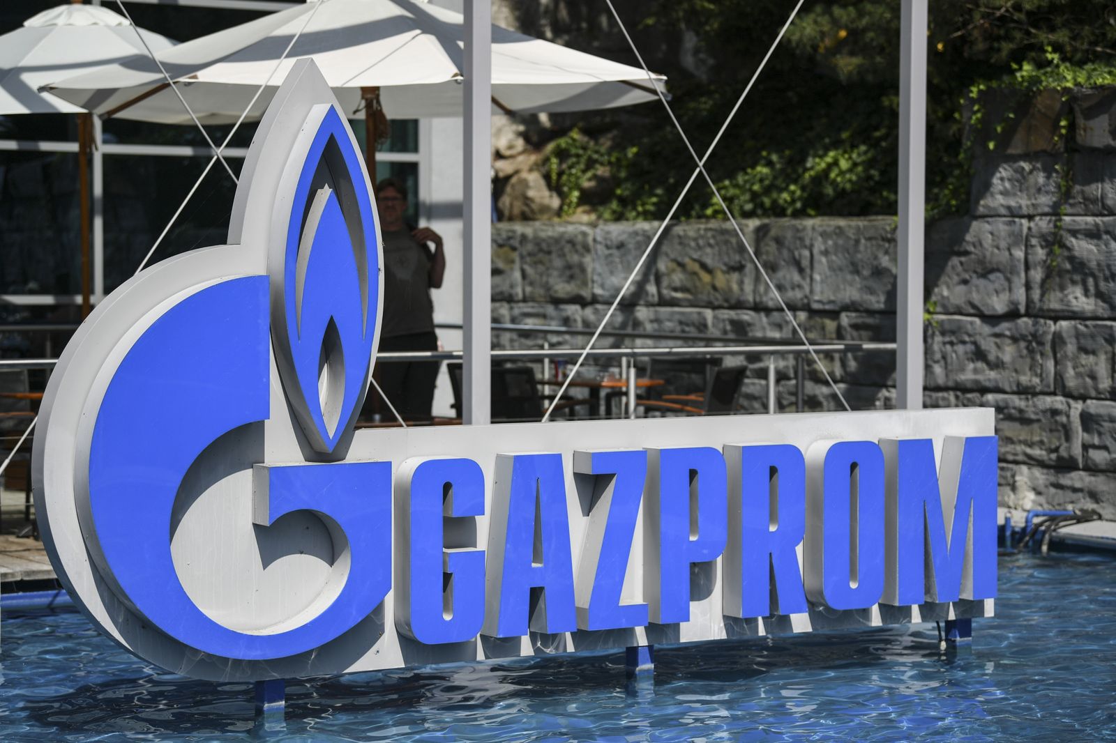 Logo de la empresa gasista rusa Gazprom