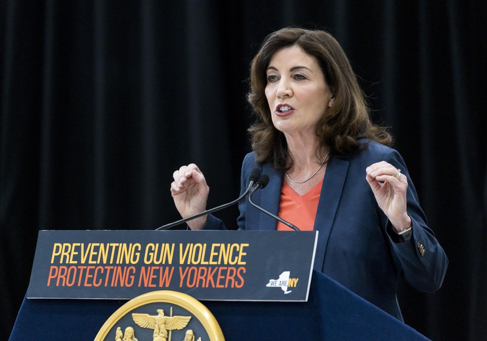 La gobernadora de Nueva York, Kathy Hochul
