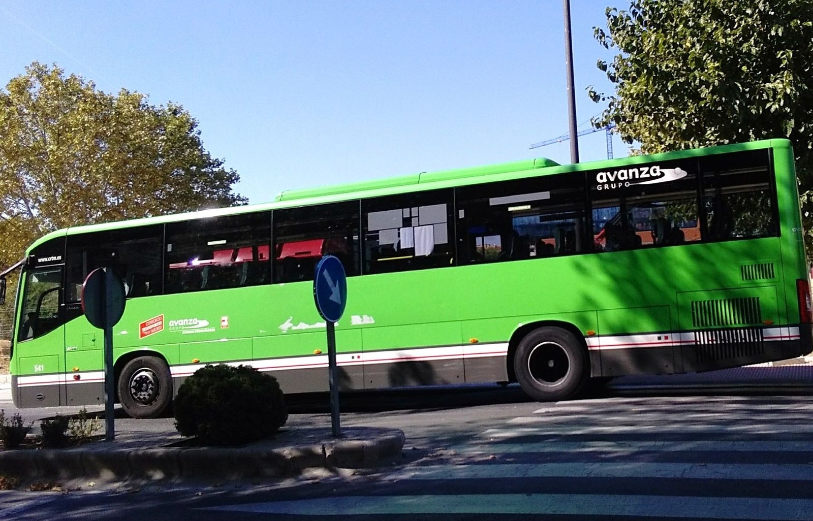 Autobús del Grupo Avanza