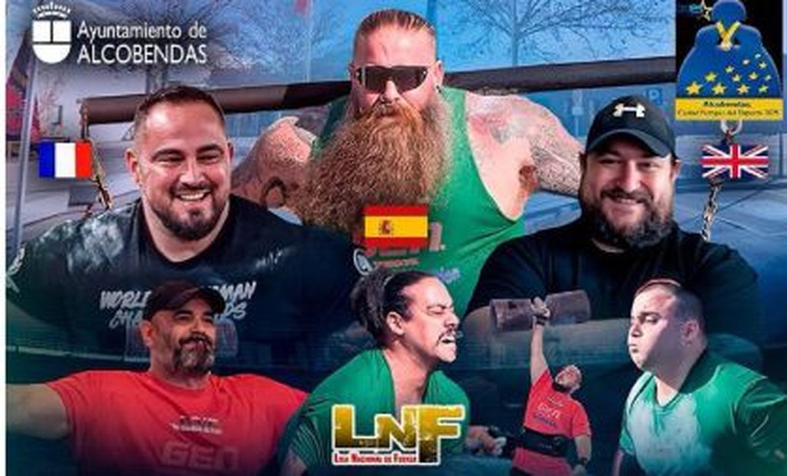 Algunos de los participantes en el Torneo de Fuerza de Alcobendas