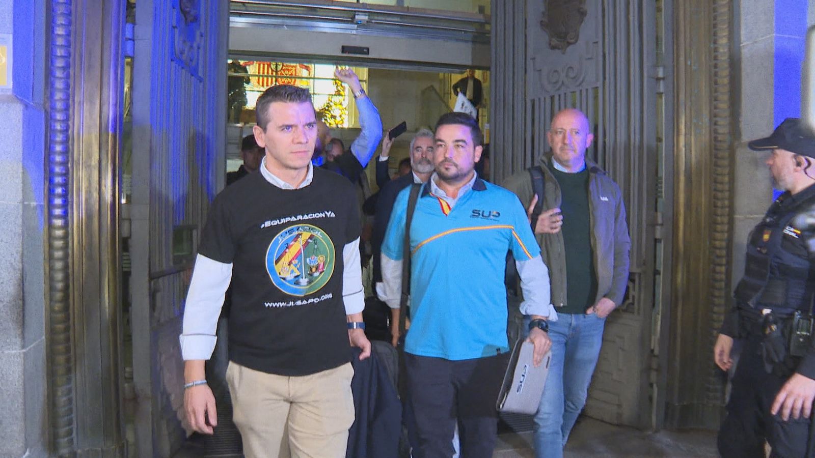 Representantes sindicales de Policía Nacional y Guardía Civil