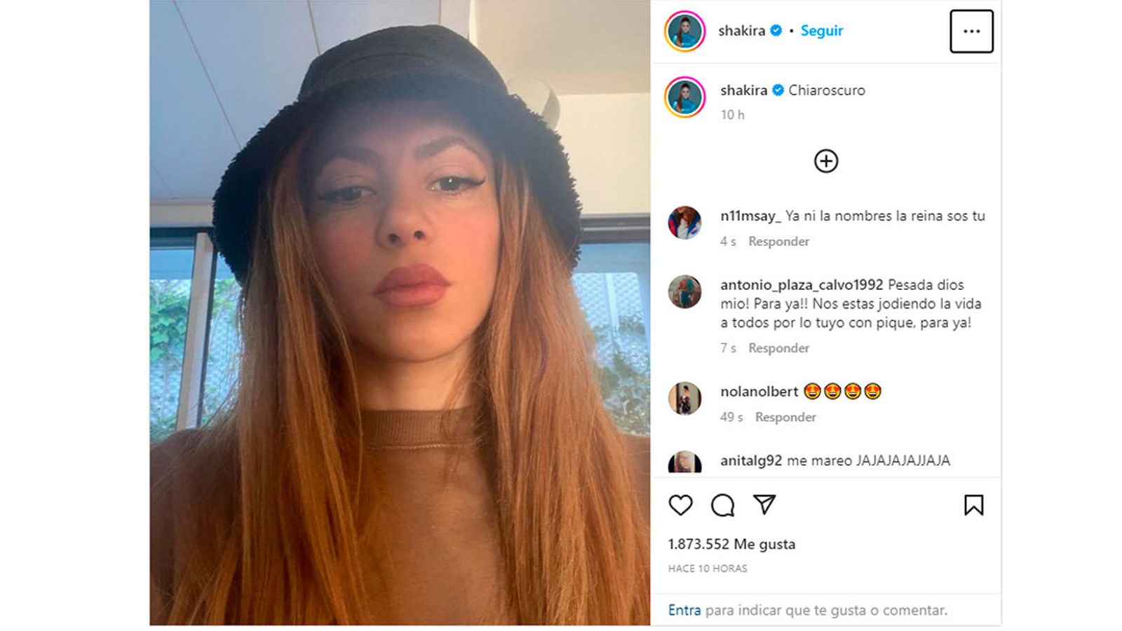 La nueva 'indirecta' de Shakira a Clara Chía