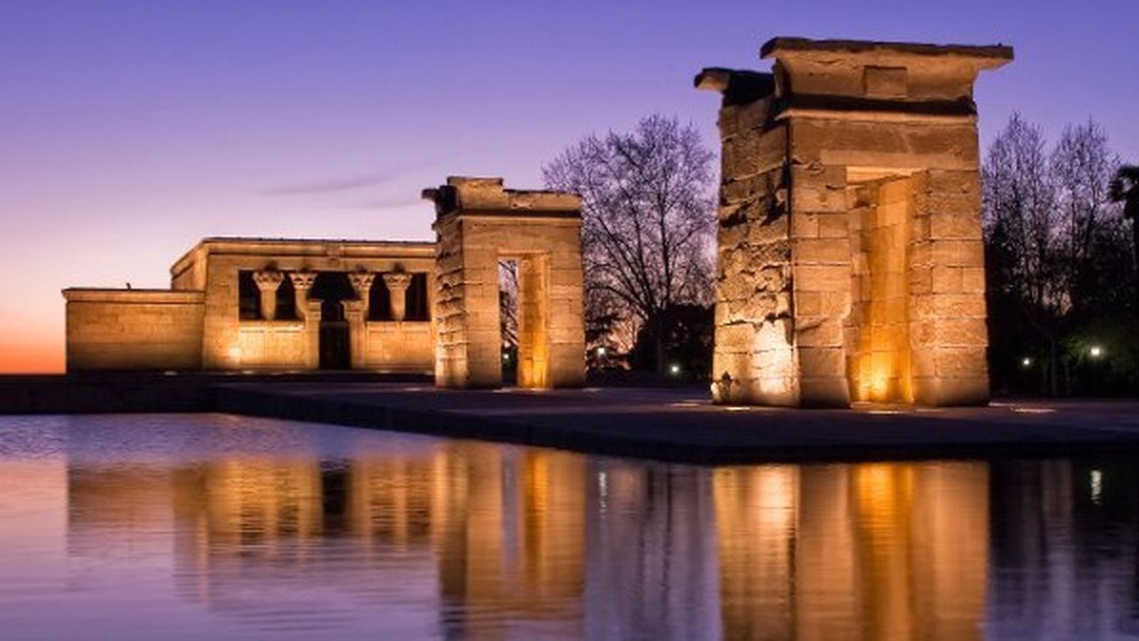 Atardecer en el Templo de Debod