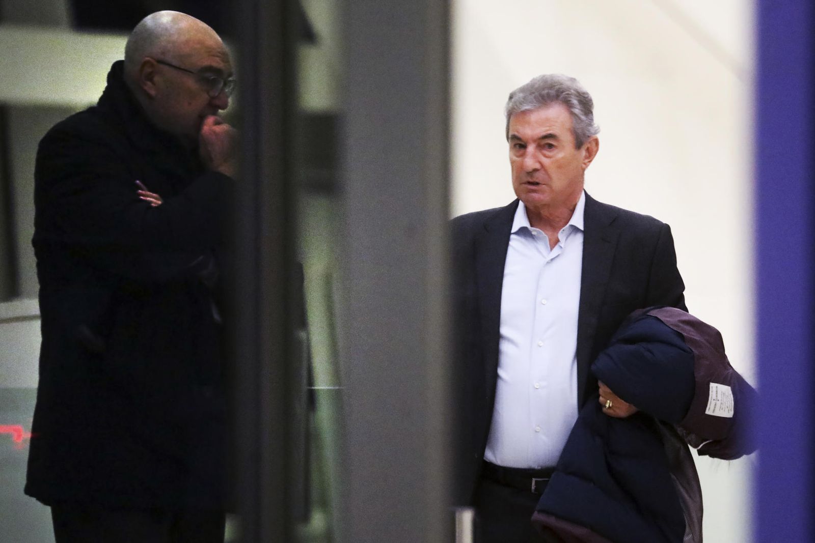 El que fuera responsable del departamento de investigación de accidentes de Renfe Manuel Conde a su llegada al juicio del Alvia para prestar declaración.