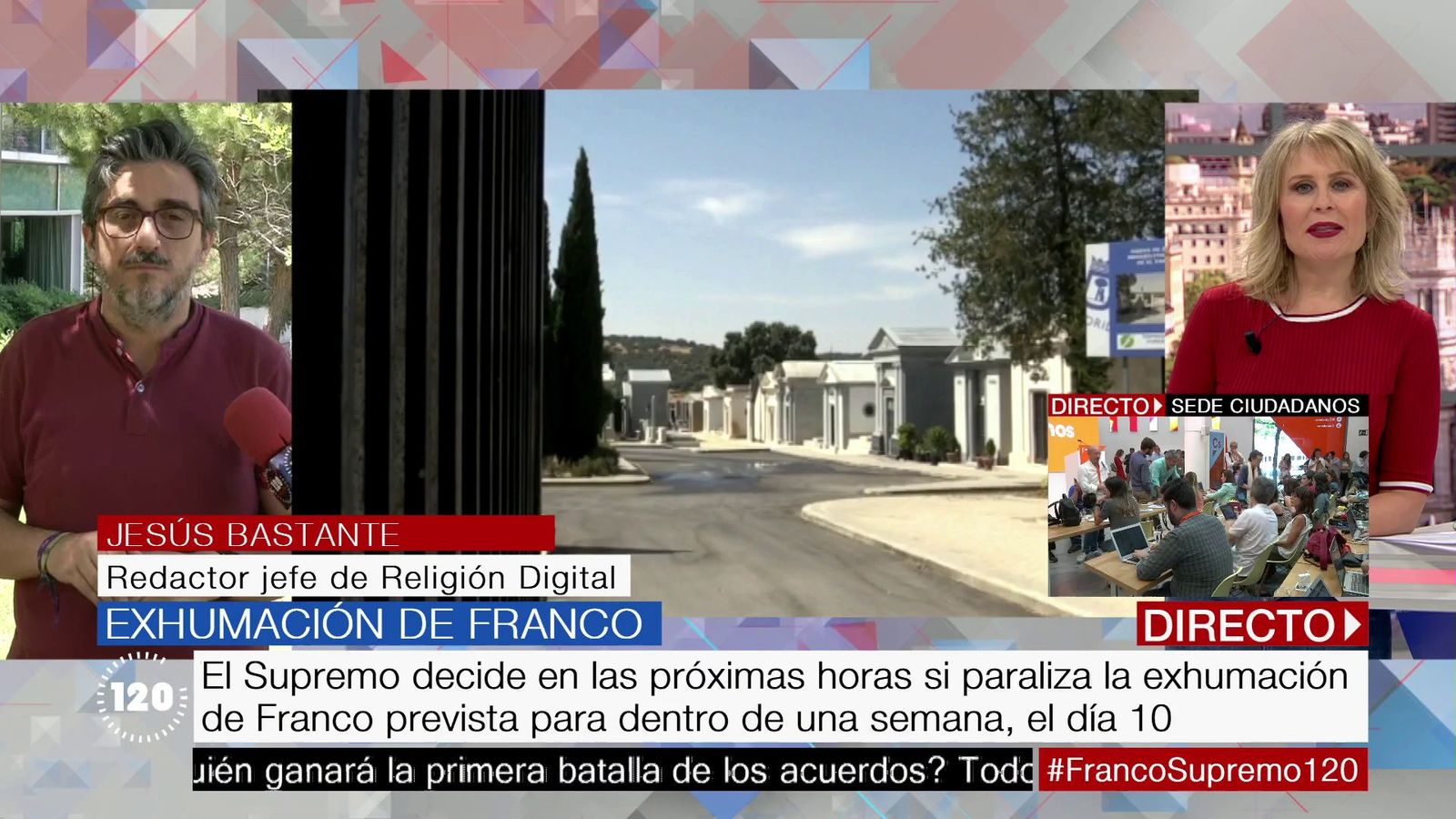 El Supremo decide en las próximas horas si se paraliza la exhumación de Franco