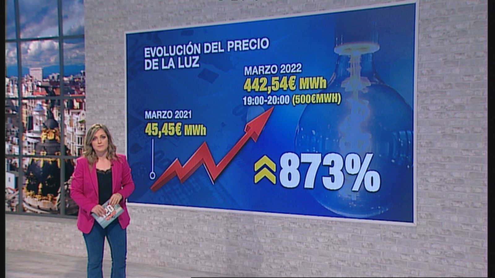 Brutal subida de la luz: récord para este martes y un 873% más cara en un año